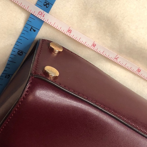 Michael Kors Red and Cream Satchel with Gold Hardware - Picture 15 of 16